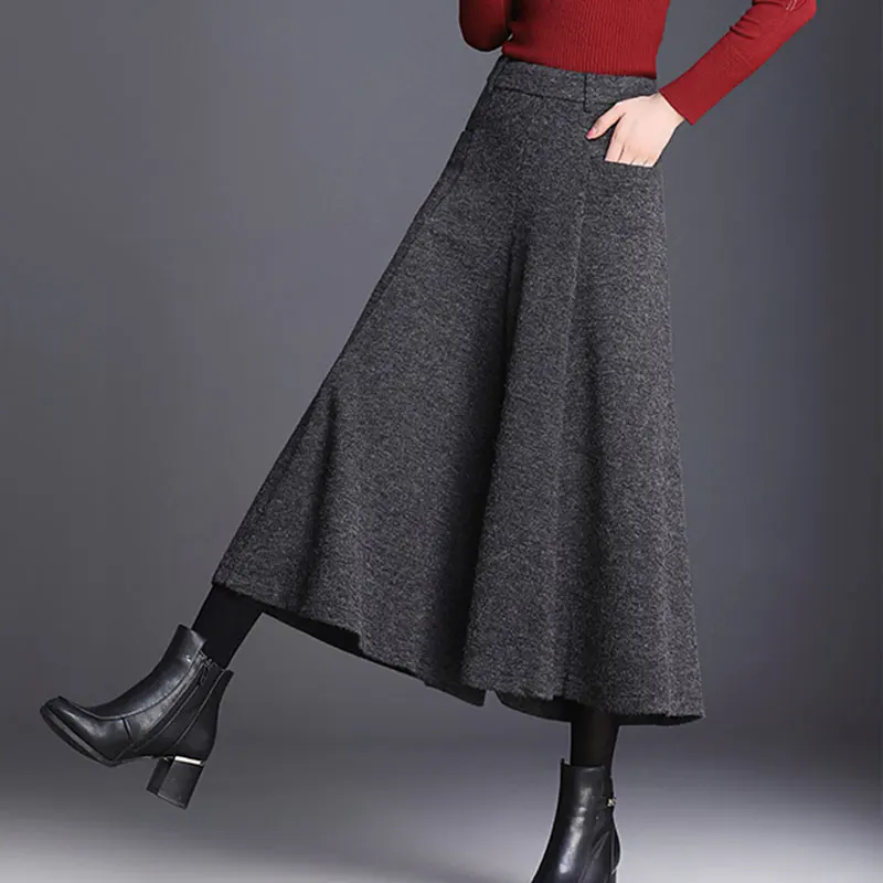 Women's wide leg pants autumn and winter new woolen nine pants Hong Kong flavor fashion loose high waist flare pants
Women's wide leg pants autumn and winter new woolen nine pants Hong Kong flavor fashion loose high waist flare pants
