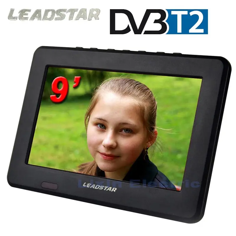 2017 DVB T2/DVB T телевизоры 9 дюймов TFT LCD цветной T2 портативный Телевизор с широким