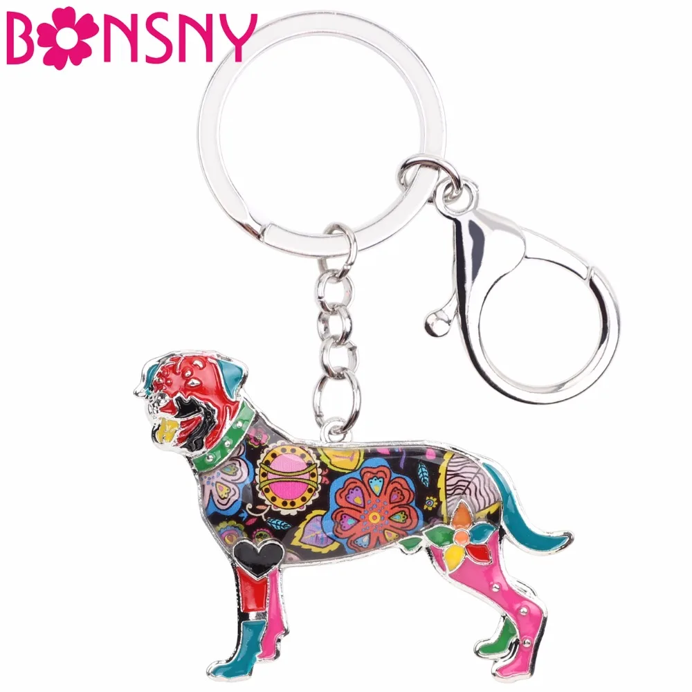 Bonsny Enamel Rottweiler Dog Key Chain Keychains Rings Gift For Women Girls Pet Lovers Car Bag Charms Fashion Animal Jewelry New
Bonsny Enamel Rottweiler Dog Key Chain Keychains Rings Gift For Women Girls Pet Lovers Car Bag Charms Fashion Animal Jewelry New