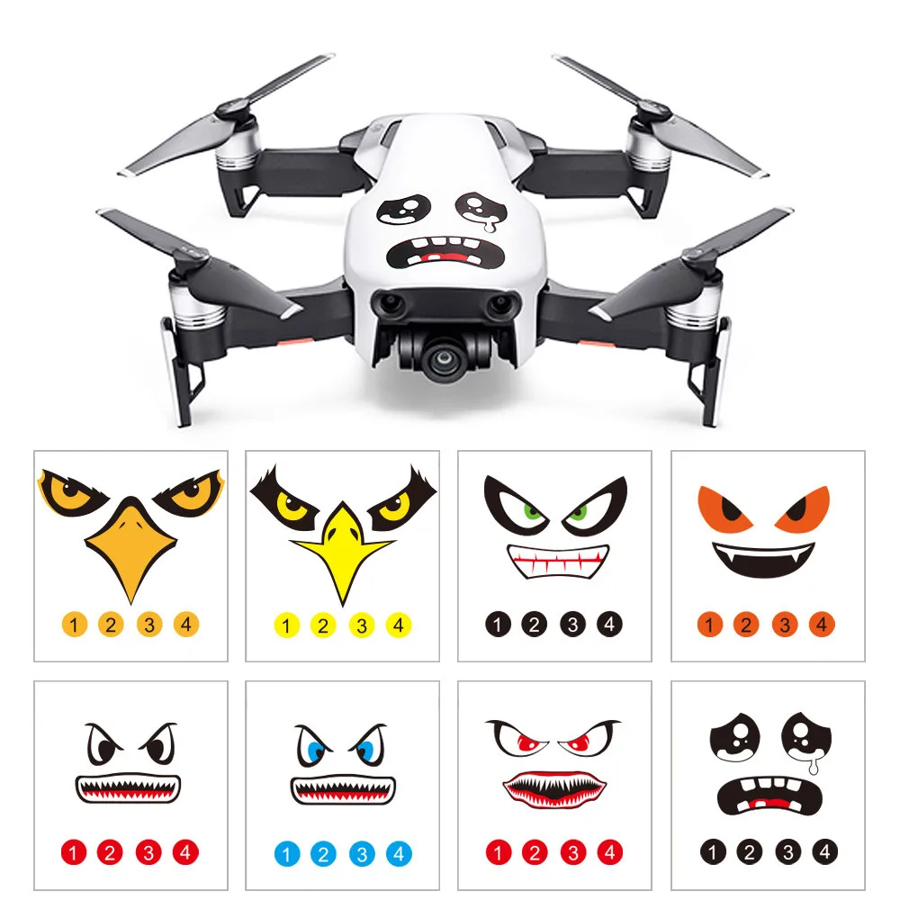 8 шт. наклейка Eagle Art для DJI MAVIC AIR Drone защитная оболочка корпуса чехол квадрокоптера