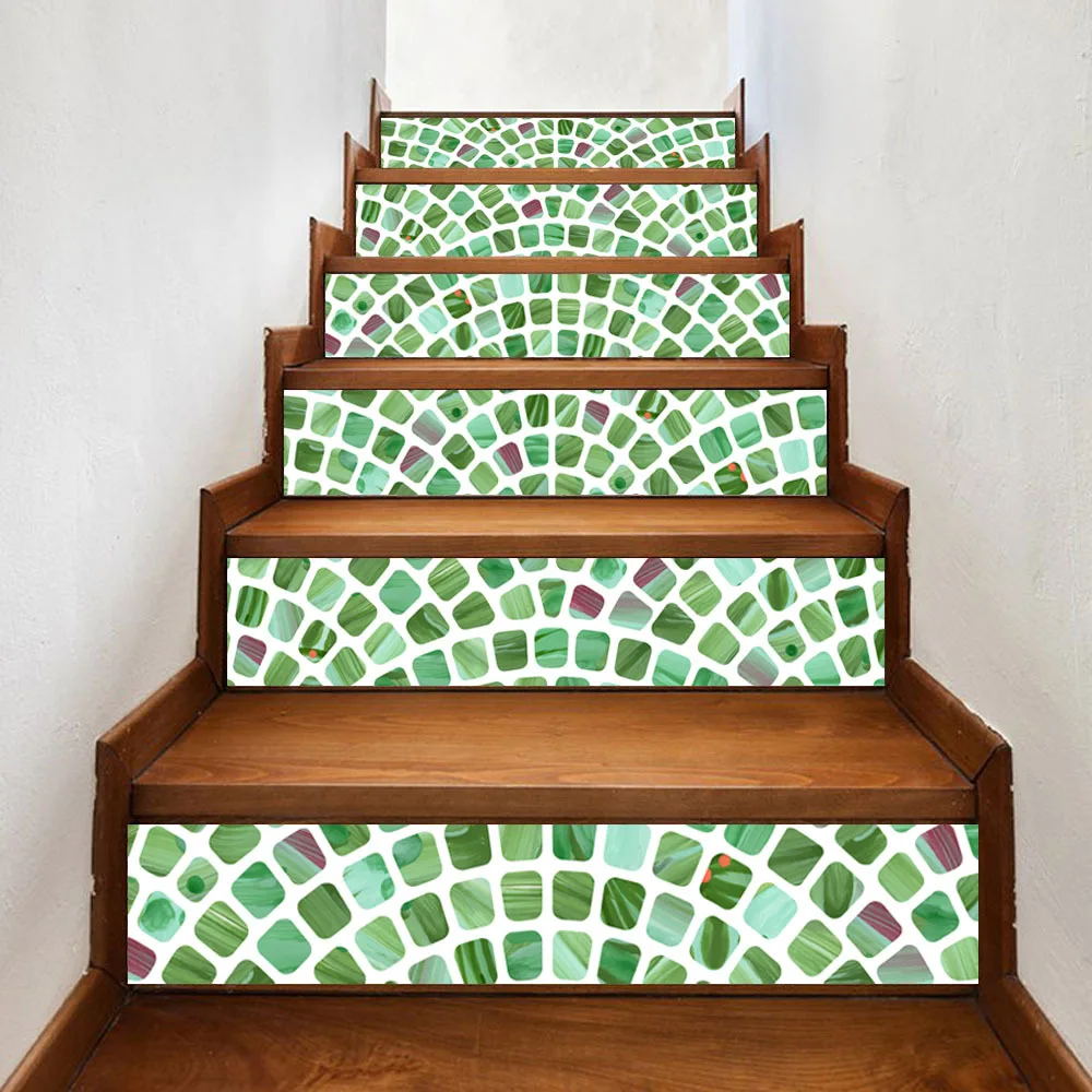 Creative DIY Stairway Stickers Retro Green Mosaic Tiles Pattern for Room Stairs Decoration Floor Stair Sticker
Creative DIY Stairway Stickers Retro Green Mosaic Tiles Pattern for Room Stairs Decoration Floor Stair Sticker