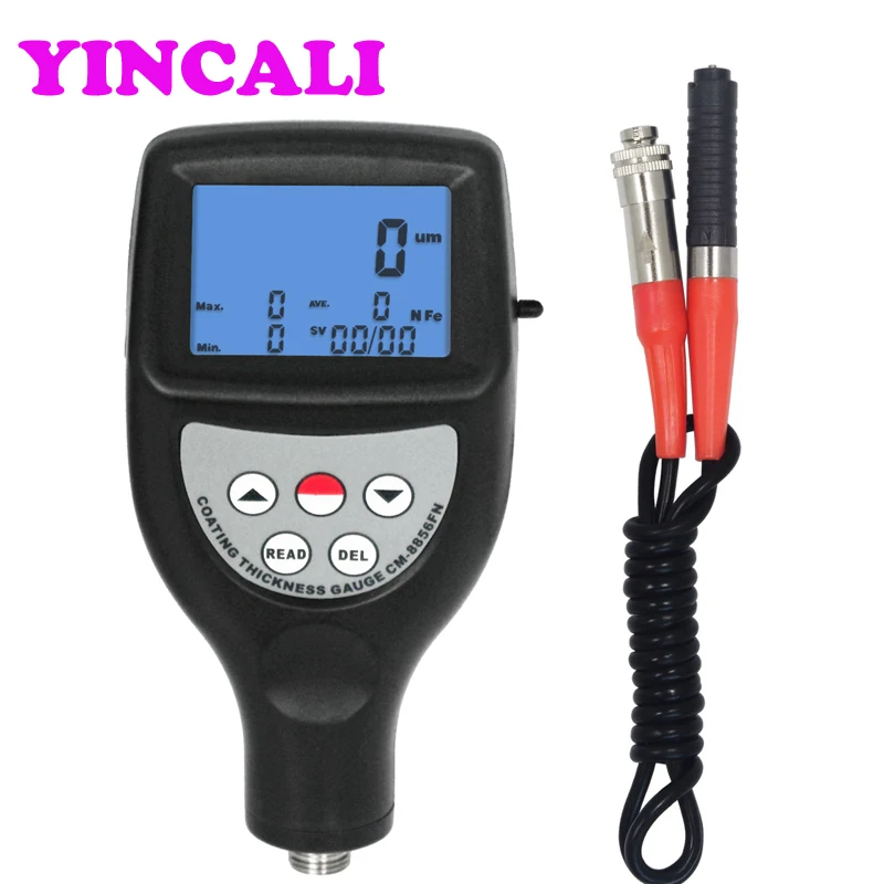 Fast Shipping Split Coating Thickness Gauge Meter C-M8856 LCD display 99 Groups memory magnetic induction and eddy current
Fast Shipping Split Coating Thickness Gauge Meter C-M8856 LCD display 99 Groups memory magnetic induction and eddy current