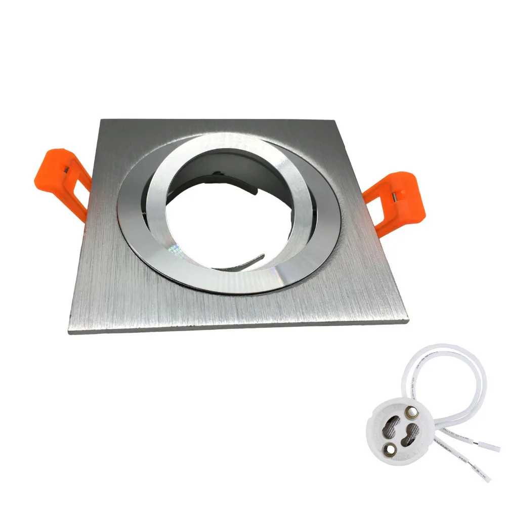 2pcs Square Adjustable GU10 Spot Light Frame Recessed Aluminum MR16 Fitting Mounting Ceiling Spotlight Base for 50mm LED Bulb
2pcs Square Adjustable GU10 Spot Light Frame Recessed Aluminum MR16 Fitting Mounting Ceiling Spotlight Base for 50mm LED Bulb