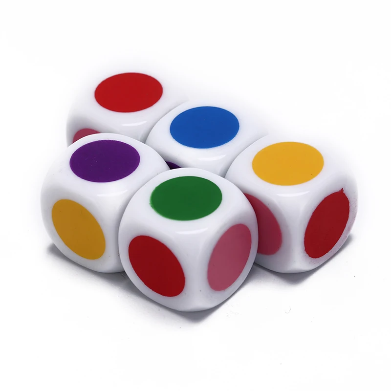 5 шт. детская настольная игра 6 сторонняя белая|Кубики| |