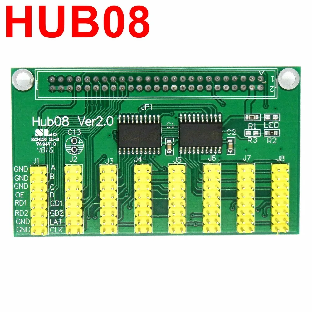 LED control system conversion card HUB08 connection board adapter with 8*hub08 port included
LED control system conversion card HUB08 connection board adapter with 8*hub08 port included