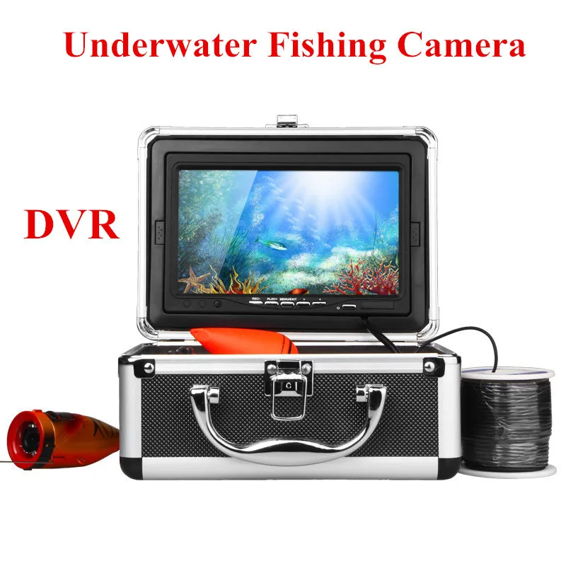 

7" TFT LCD Underwater Fishing Camera Fish Finder Video Camera HD 1000 TV Lines 15 m Cable length Inspection With DVR