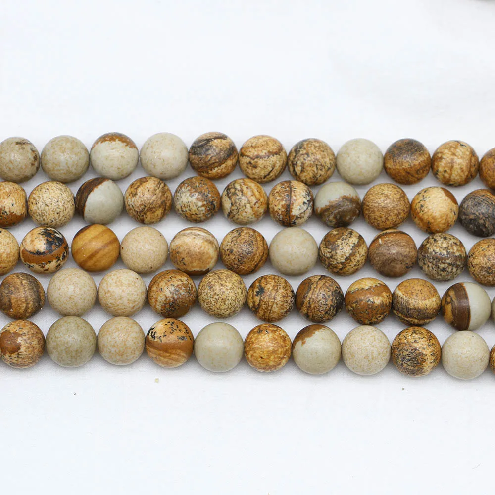 4 6 8 10 12 mm Natural Picture Stone Round Bead Jaspers Loose Spacer Beads For DIY Jewelry Making Findings Accessories Supplies
4 6 8 10 12 mm Natural Picture Stone Round Bead Jaspers Loose Spacer Beads For DIY Jewelry Making Findings Accessories Supplies