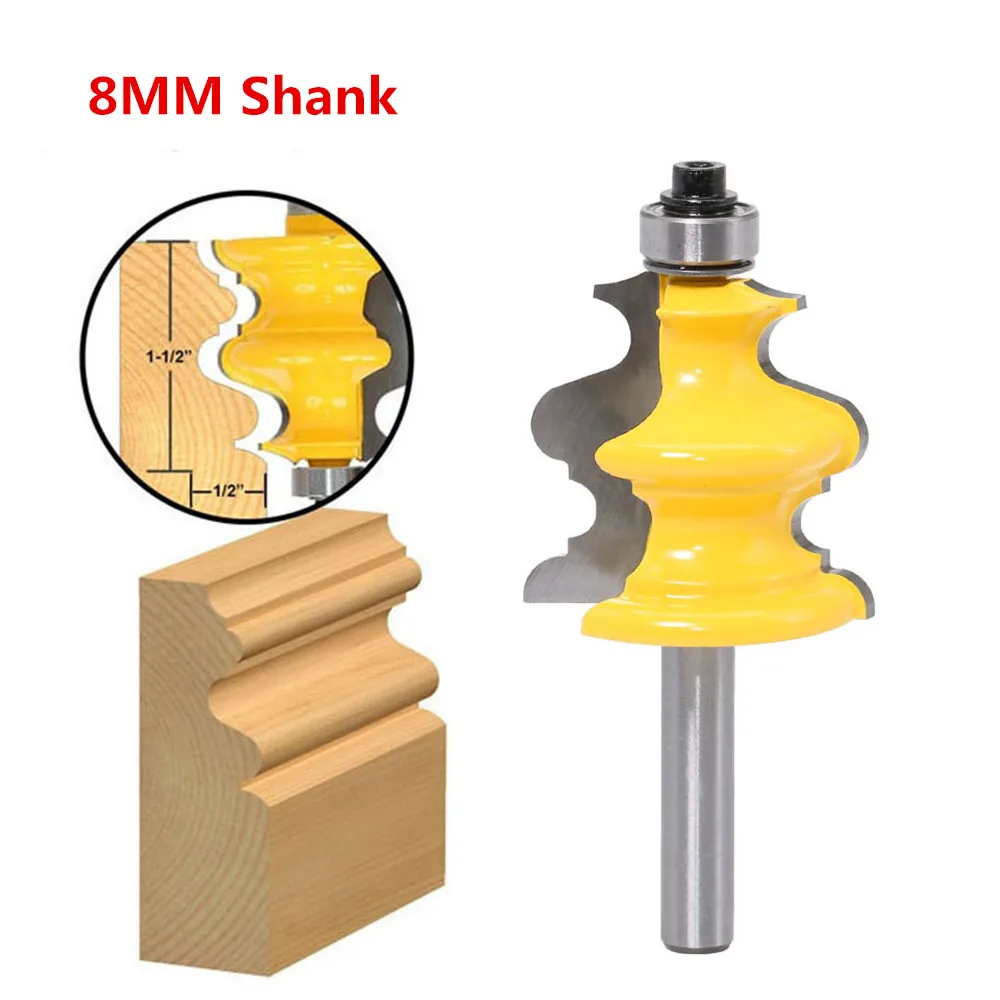 1pc 8mm Shank Slim Waist Handrail Knife Molding Wood Router Bit Tungsten Carbide Wood Milling Cutter HT52
1pc 8mm Shank Slim Waist Handrail Knife Molding Wood Router Bit Tungsten Carbide Wood Milling Cutter HT52