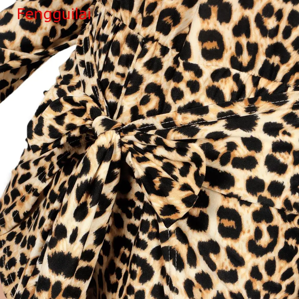 Fengguilai Sexy Off Shoulder Long Sleeve Leopard Printed Rompers Women Jumpsuit Slash Neck Bow Belted Casual Rompers Coffee
Fengguilai Sexy Off Shoulder Long Sleeve Leopard Printed Rompers Women Jumpsuit Slash Neck Bow Belted Casual Rompers Coffee