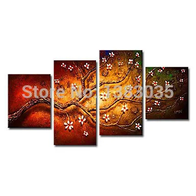 Hand Painted Abstract Large Canvas Painting Tree Branch Flower Oil Picture 4pcs Home Decoration Modern Wall Art Set
Hand Painted Abstract Large Canvas Painting Tree Branch Flower Oil Picture 4pcs Home Decoration Modern Wall Art Set
