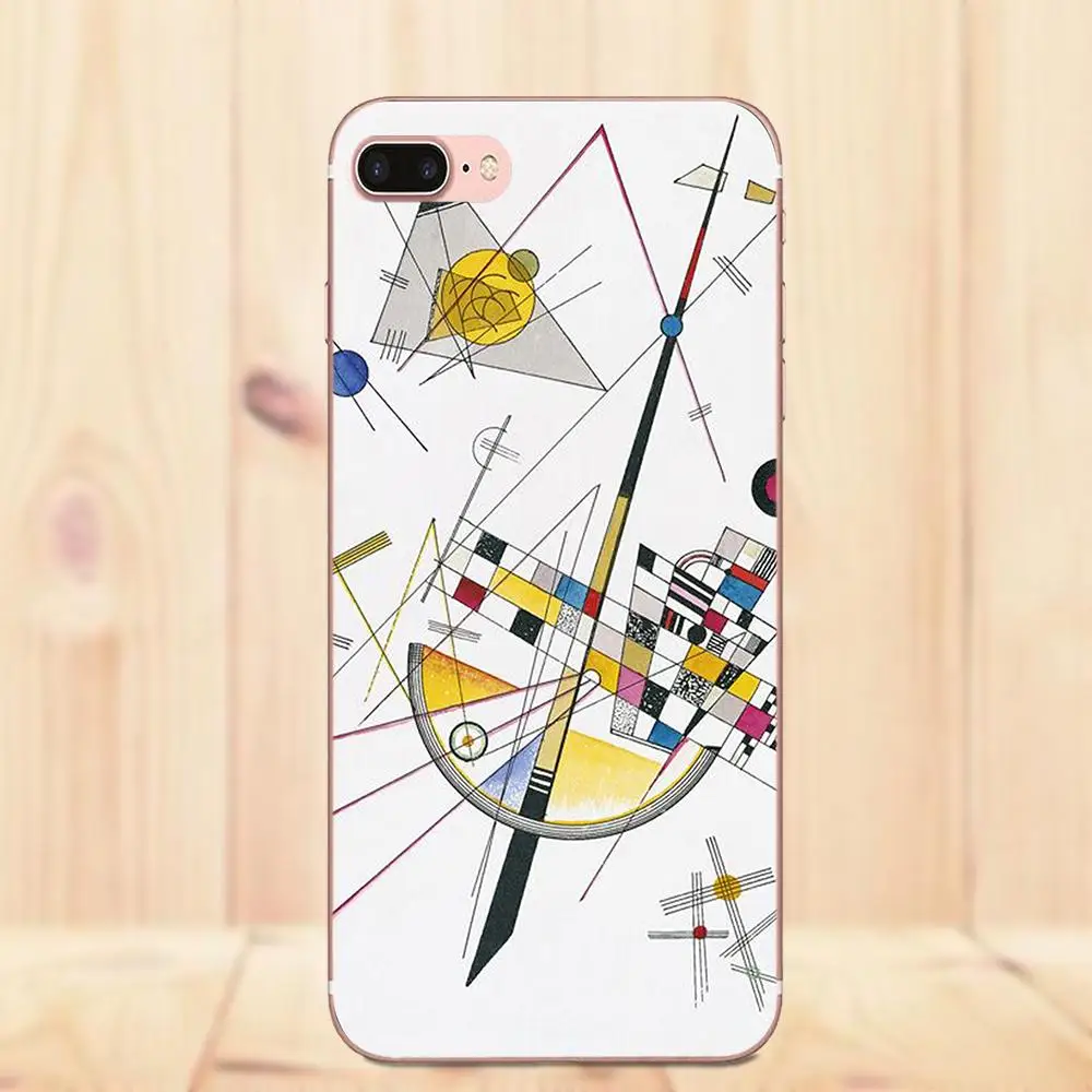 Maerknon Василий Кандинский ТПУ аксессуары чехол для Apple iPhone X 4 4S 5 5C 5S SE 6 6S 7 8 Plus |