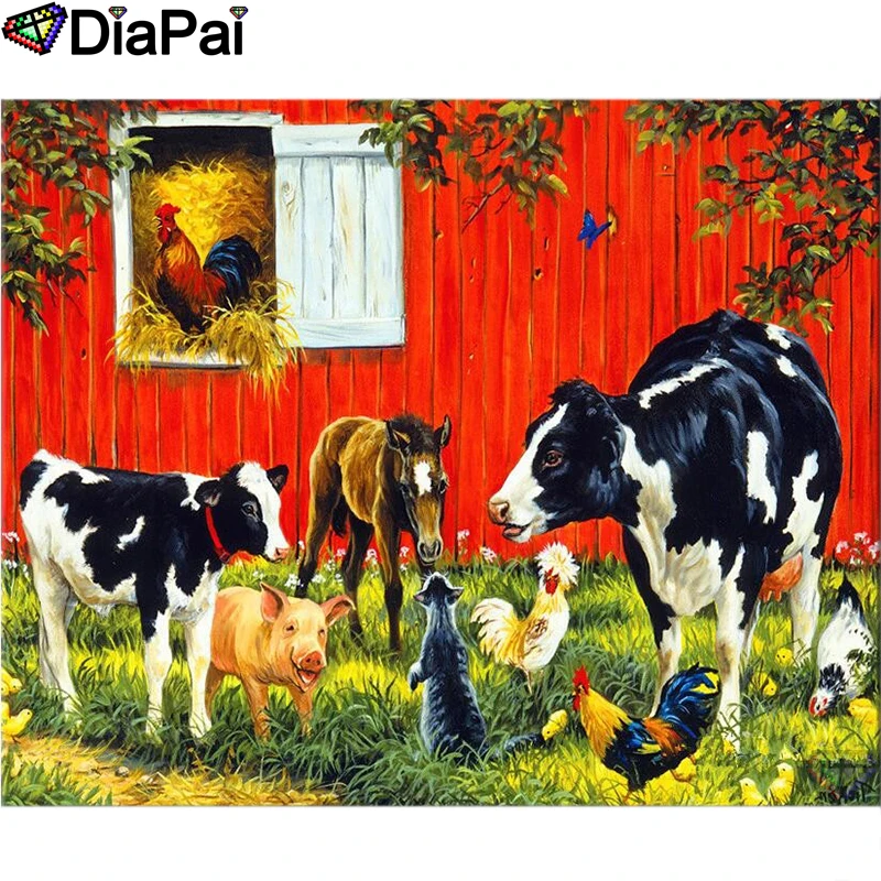 DIAPAI Diamond Painting 5D DIY 100% Full Square/Round Drill "Animal friend farm" Diamond Embroidery Cross Stitch 3D Decor A22005
DIAPAI Diamond Painting 5D DIY 100% Full Square/Round Drill "Animal friend farm" Diamond Embroidery Cross Stitch 3D Decor A22005