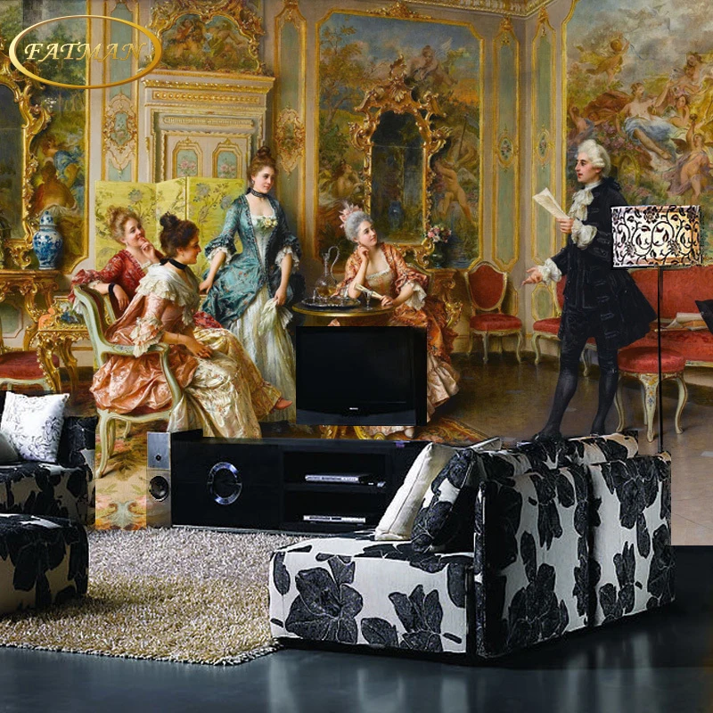 Custom 3D photo wallpaper world famous oil painting mural courtyard living room wallpaper papel de parede
Custom 3D photo wallpaper world famous oil painting mural courtyard living room wallpaper papel de parede