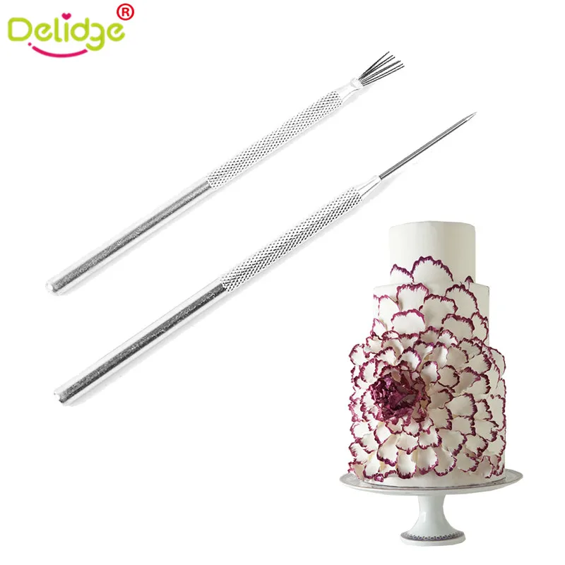 Delidge 1 pcs Fondant Cake Needle Steel Wire Icing Sugar Craft Marking needle DIY Fondant Cake Decorating Scriber Needle Model
Delidge 1 pcs Fondant Cake Needle Steel Wire Icing Sugar Craft Marking needle DIY Fondant Cake Decorating Scriber Needle Model