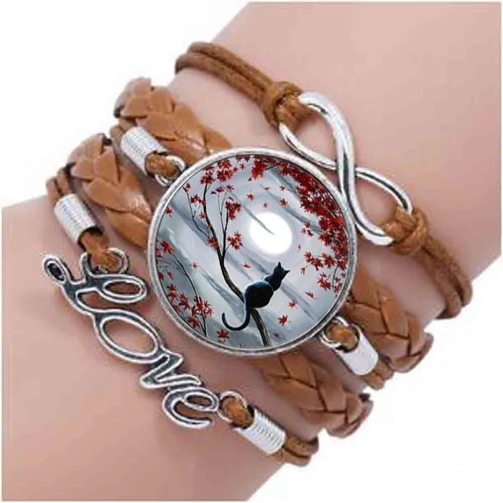fashion cat crystal Tree Moon Cats Charm bracelet, Austen Jewelry, Your Choice of Finish
fashion cat crystal Tree Moon Cats Charm bracelet, Austen Jewelry, Your Choice of Finish