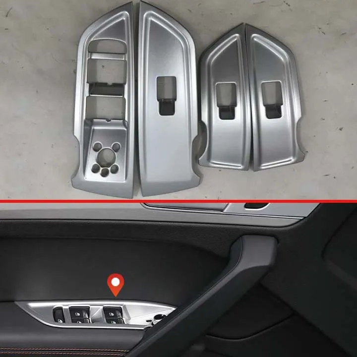 Для Audi Q5 FY 2018 2019 декоративные аксессуары ABS Хромированная Матовая дверь окно