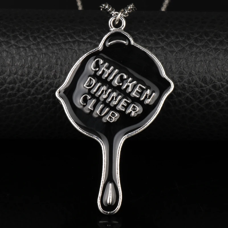 PUBG Pan Necklace Frying Saucepan Eat Chicjen Dinner Target Pendant Necklace Women Men Weapon Military Game Jewelry
PUBG Pan Necklace Frying Saucepan Eat Chicjen Dinner Target Pendant Necklace Women Men Weapon Military Game Jewelry