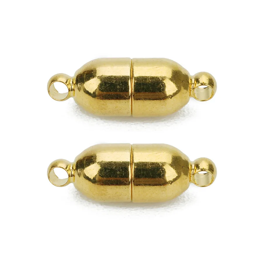 SAUVOO 5pcs/lot 6mm Gold Bullet Magnetic Clasps Fit Bracelet Black Metal Connectors For DIY Jewelry Findings Making Accessories
SAUVOO 5pcs/lot 6mm Gold Bullet Magnetic Clasps Fit Bracelet Black Metal Connectors For DIY Jewelry Findings Making Accessories