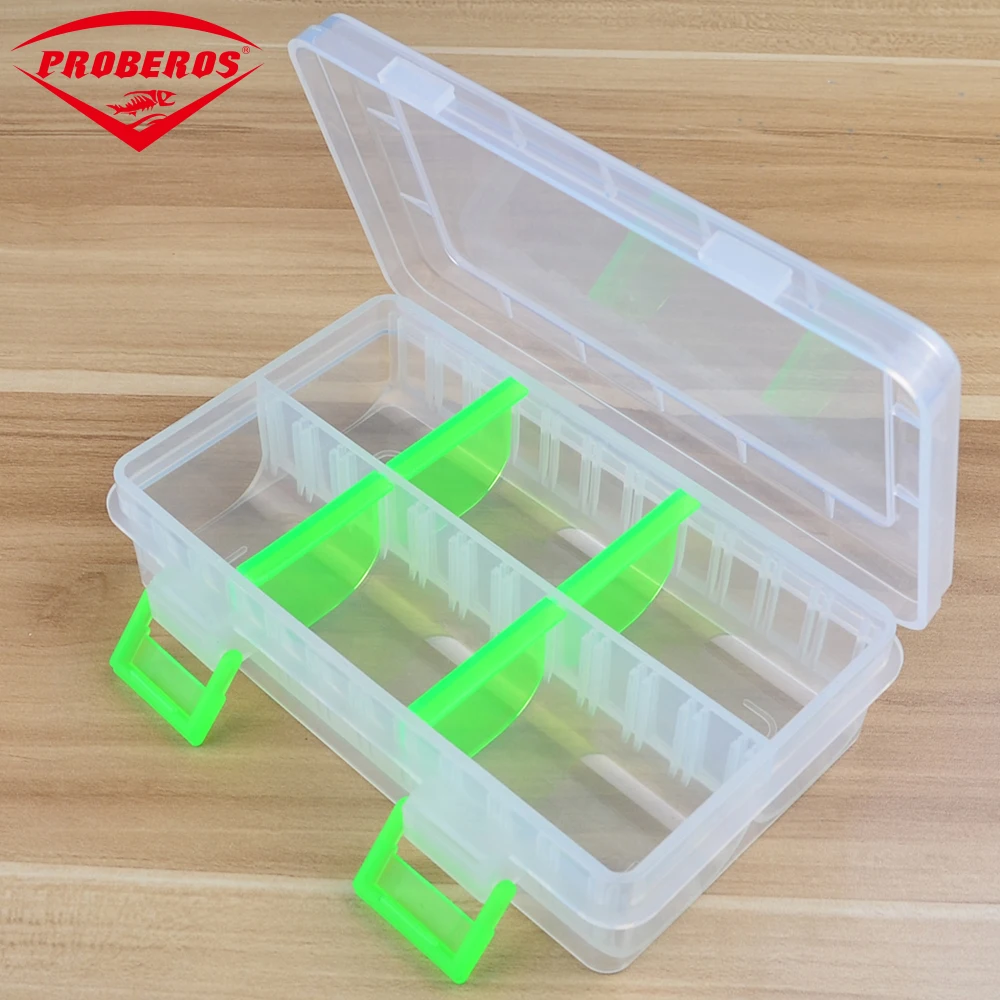 High Quality Transparent Plastic Fishing Tackle Box Compartment Fishing Accessories Storage Box Contain 4 Adjustable dividers
High Quality Transparent Plastic Fishing Tackle Box Compartment Fishing Accessories Storage Box Contain 4 Adjustable dividers