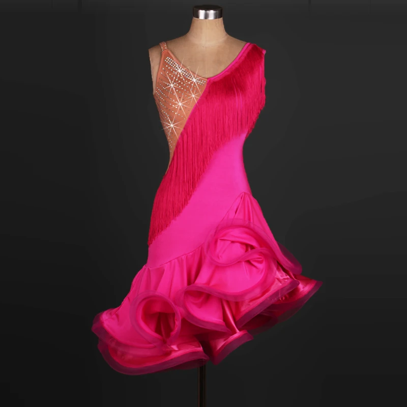 2 Color red/ bule Latin Dance costumes Women's Performance Nylon Lace Sleeveless Natural Dress
2 Color red/ bule Latin Dance costumes Women's Performance Nylon Lace Sleeveless Natural Dress