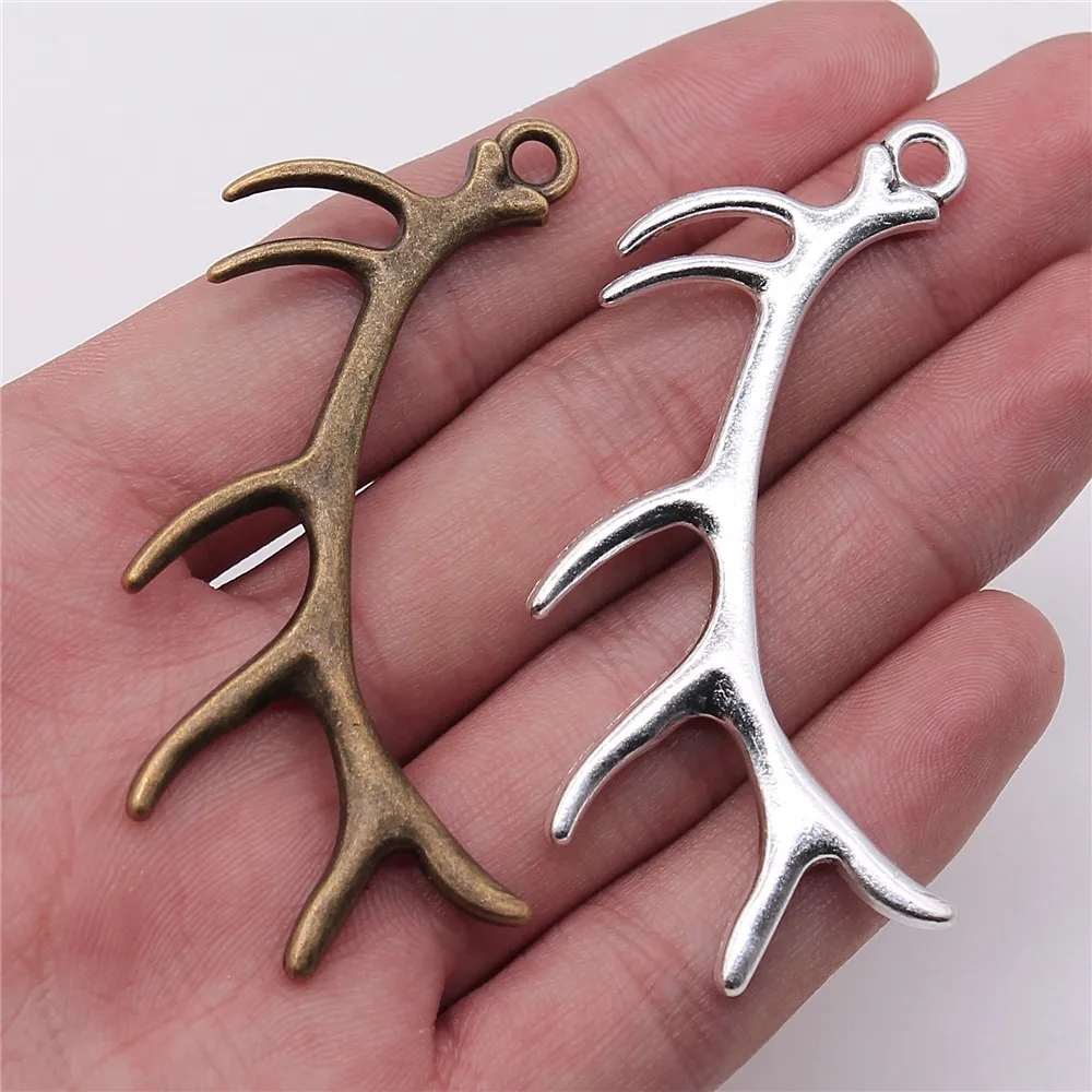 WYSIWYG 2pcs 67x34mm Deer Antlers Charm Pendants For Jewelry Making Antlers Pendants Charm Christmas Antlers
WYSIWYG 2pcs 67x34mm Deer Antlers Charm Pendants For Jewelry Making Antlers Pendants Charm Christmas Antlers