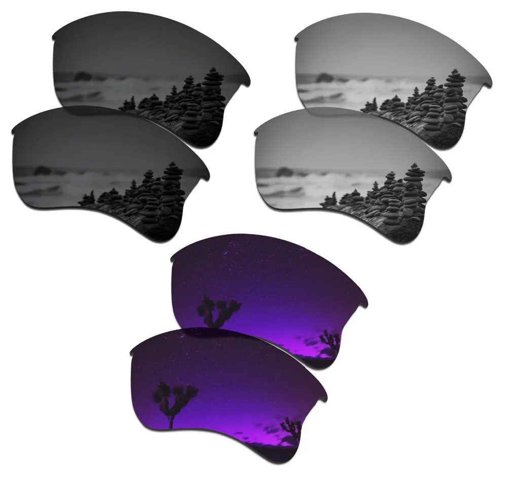 3 пары поляризованных солнцезащитных очков SmartVLT, Сменные линзы для Oakley Flak Jacket XLJ Stealth, черный, серебристый, титановый, фиолетовый
3 пары поляризованных солнцезащитных очков SmartVLT, Сменные линзы для Oakley Flak Jacket XLJ Stealth, черный, серебристый, титановый, фиолетовый