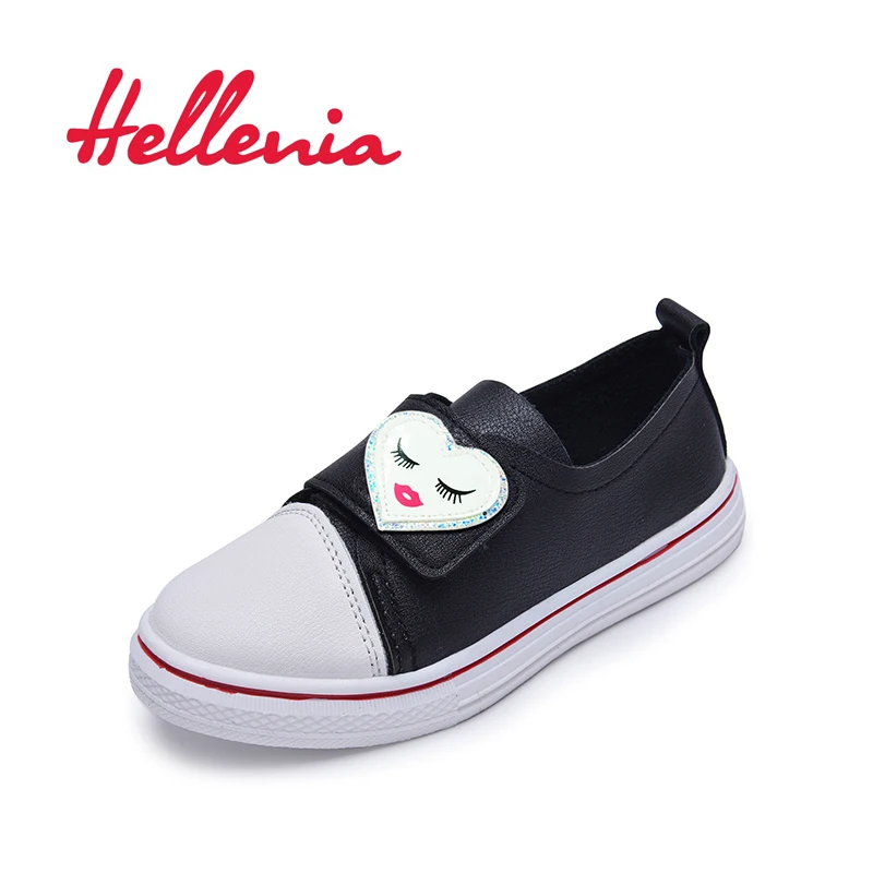 Туфли Hellenia детские на липучке повседневные удобные лоферы для девочек и