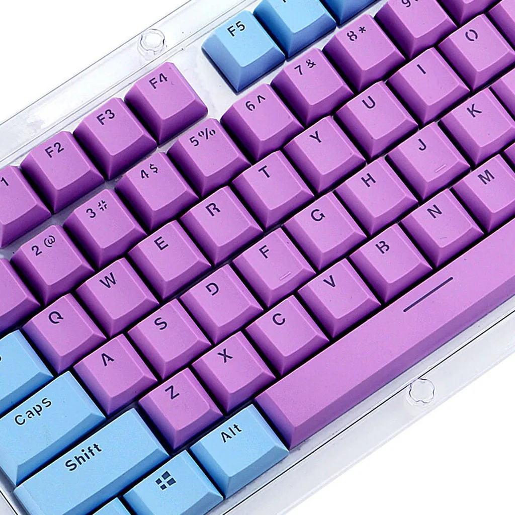 Полупрозрачные двухстворчатые PBT 104 KeyCaps с подсветкой для клавиатуры Cherry MX