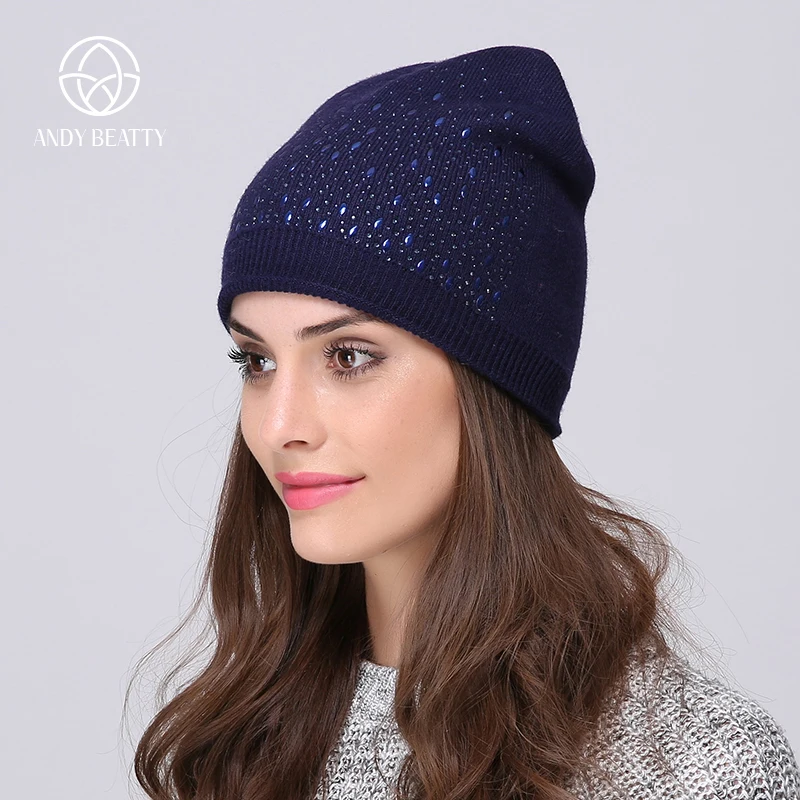 Andybeatty бренд береты бини вязаные зимние шапки для женщин Лыжный Спорт Beanie Gorras Touca |