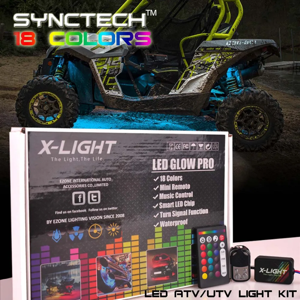 10 шт. X-LIGHT ATV UTV набор светодиодного освещения для нижнего тела с подсветкой | полноцветные неоновые полосы с переключателем | 3 в 1 Smart LED | Режим...
10 шт. X-LIGHT ATV UTV набор светодиодного освещения для нижнего тела с подсветкой | полноцветные неоновые полосы с переключателем | 3 в 1 Smart LED | Режим...