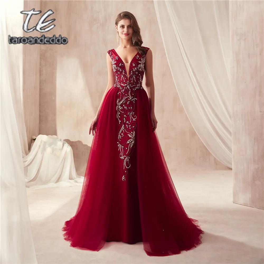 V-Neck Luxury Beading Mermaid Prom Dresses Wine Red/Gray Sleeveless Evening Dresses Crystals Long vestido Prom Gown 2022
V-Neck Luxury Beading Mermaid Prom Dresses Wine Red/Gray Sleeveless Evening Dresses Crystals Long vestido Prom Gown 2022
