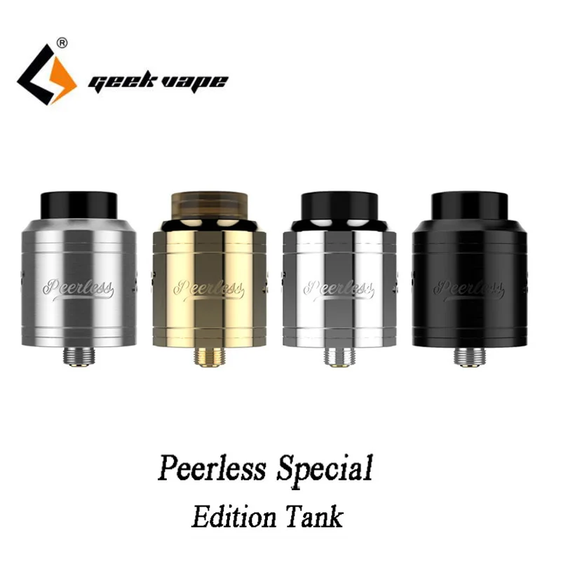 Оригинальный Geekvape Peerless Special Edition Tank RDA Vape подходит для одной или двойной катушки со