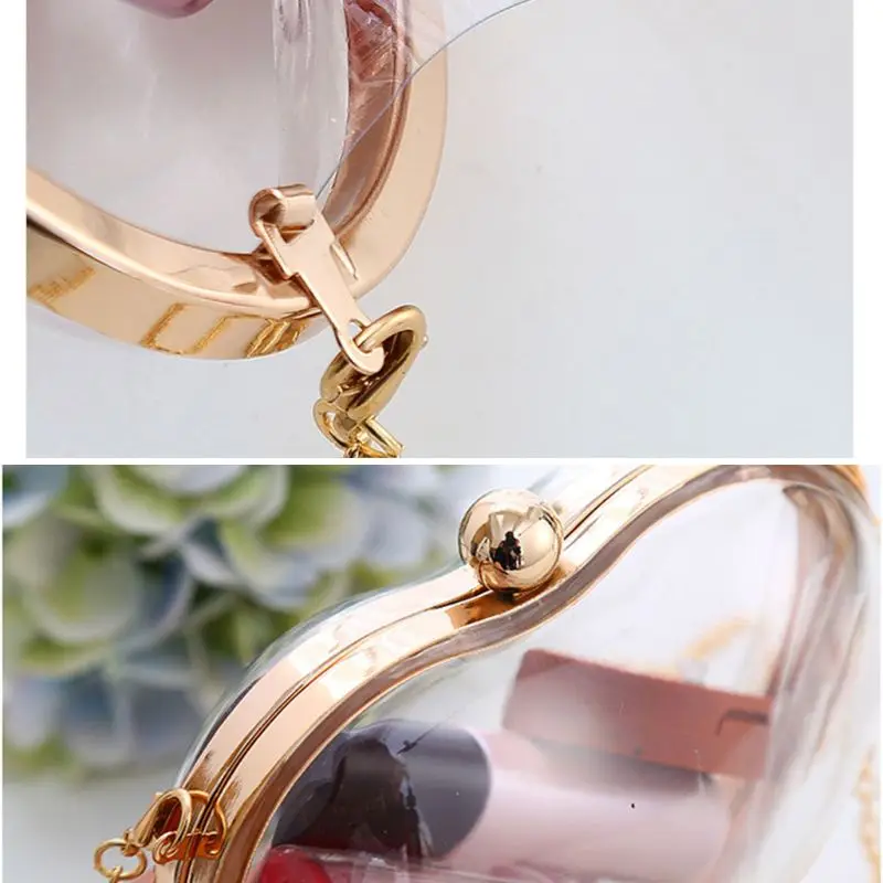2020 Women Girls Fashion Heart Shape Clutch Evening Handbag Purse Transparent Acrylic Crossbody Shoulder Bag Luxury Handbag
2020 Women Girls Fashion Heart Shape Clutch Evening Handbag Purse Transparent Acrylic Crossbody Shoulder Bag Luxury Handbag
