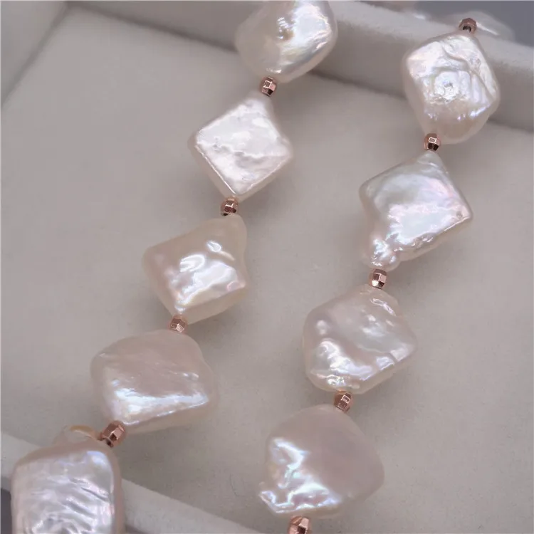 Eternal wedding Women Gift word 925 Sterling real Natural Baroque Baroque, Europe and America square square pearl necklac
Eternal wedding Women Gift word 925 Sterling real Natural Baroque Baroque, Europe and America square square pearl necklac
