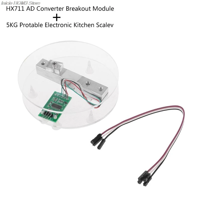 Цифровой датчик веса нагрузочной ячейки HX711 AD конвертер Breakout модуль 5 кг