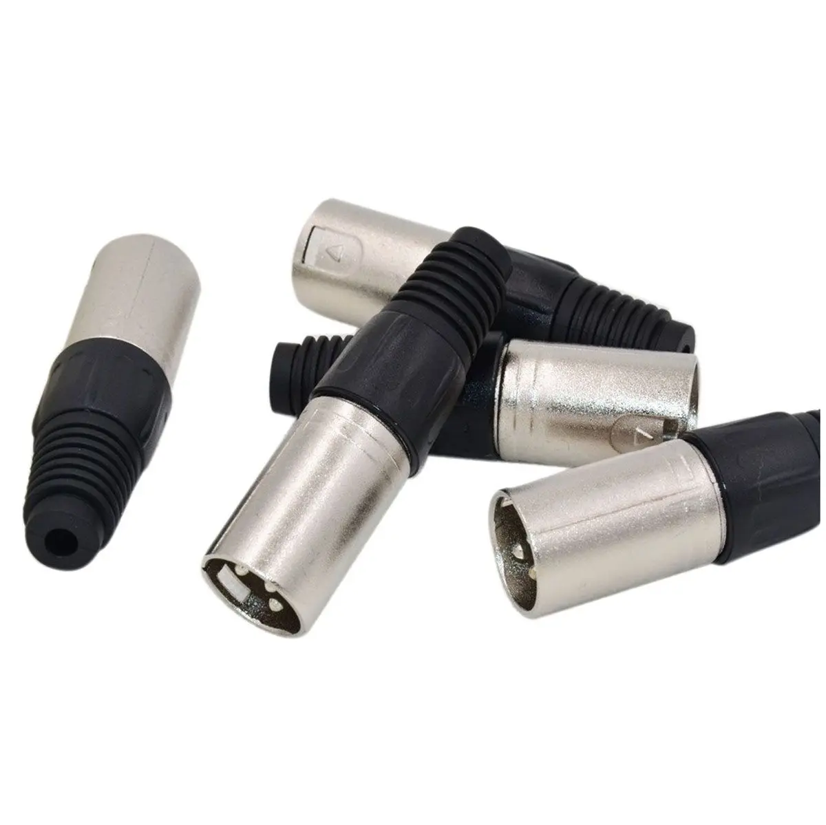 

THGS 10Pcs 3 Pin XLR Solder Type Connector 5 Male + 5 Female Plug Cable Connector Microphone Audio Socket