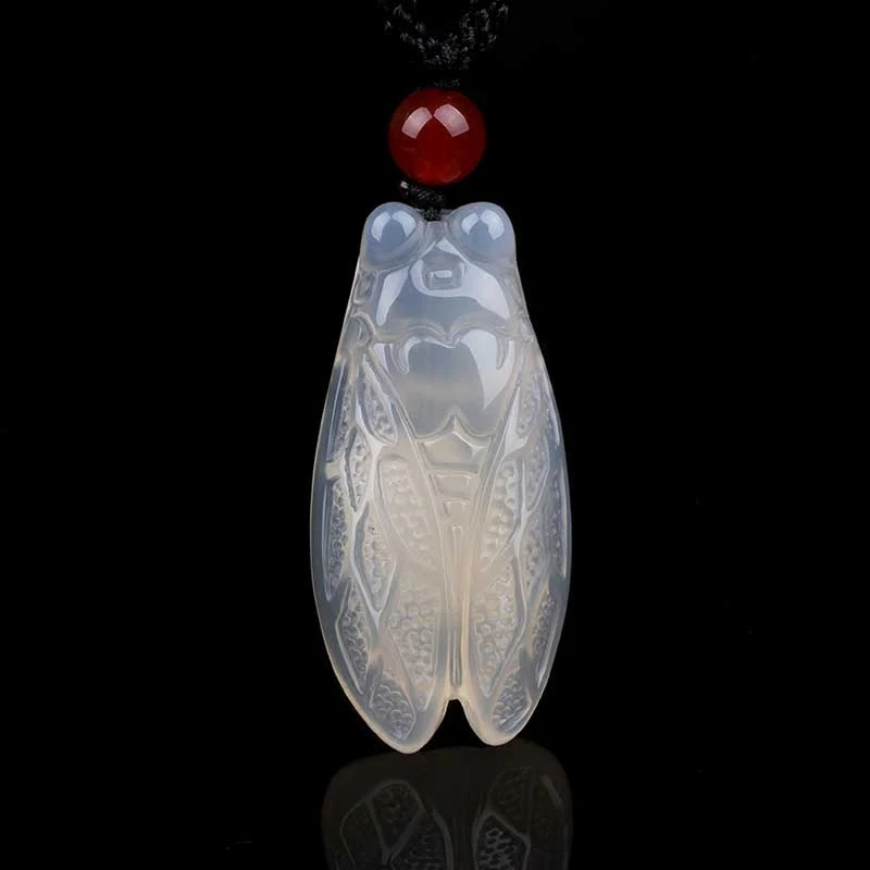 KYSZDL Genuine natural white chalcedony pendant necklace cicada chalcedony pendant jewelry men and women models free rope
KYSZDL Genuine natural white chalcedony pendant necklace cicada chalcedony pendant jewelry men and women models free rope