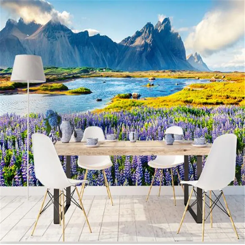 3D Nature Wallpapers Beauty Landscape Purple Flowers Mountain Wall Murals Living Room Wall Papers Home Decor Bedroom Painting
3D Nature Wallpapers Beauty Landscape Purple Flowers Mountain Wall Murals Living Room Wall Papers Home Decor Bedroom Painting