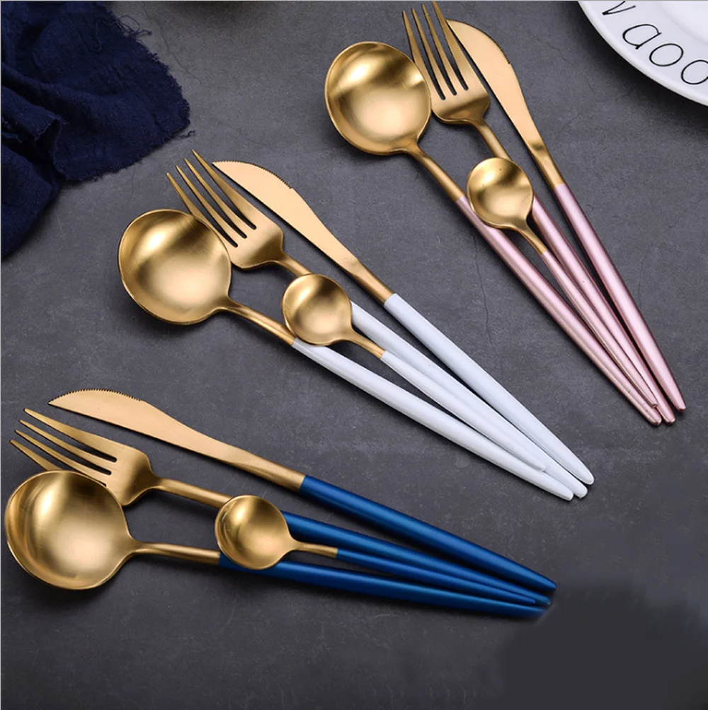 2019 Trending Products Stainless Steel Cutlery Set Western Food Set Creative Gift Tableware For Home Kitchen Supplies
2019 Trending Products Stainless Steel Cutlery Set Western Food Set Creative Gift Tableware For Home Kitchen Supplies