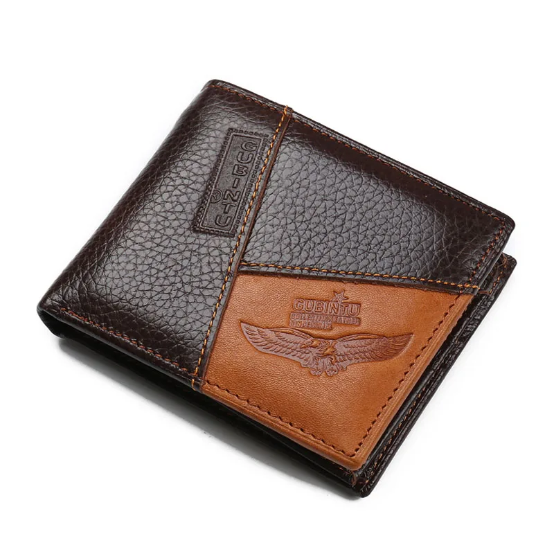Vintage Men Wallets Genuine Leather Brand Wallet Short Patchwork Leather Purse with Zipper Coin Pocket
Vintage Men Wallets Genuine Leather Brand Wallet Short Patchwork Leather Purse with Zipper Coin Pocket