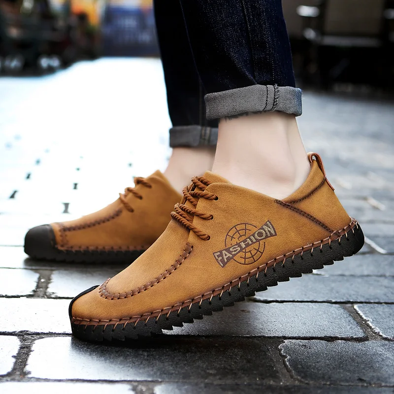 AKZ Men Casual shoes Microfiber Leather 2018 Spring loafers Breathable Comfortable Light Adult Male Flats shoes Moccasins shoes
AKZ Men Casual shoes Microfiber Leather 2018 Spring loafers Breathable Comfortable Light Adult Male Flats shoes Moccasins shoes