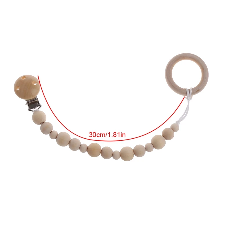Baby Natural Wooden Beaded Pacifier Holder Clip Nursing Teether Dummy Chain Gift-P101
Baby Natural Wooden Beaded Pacifier Holder Clip Nursing Teether Dummy Chain Gift-P101