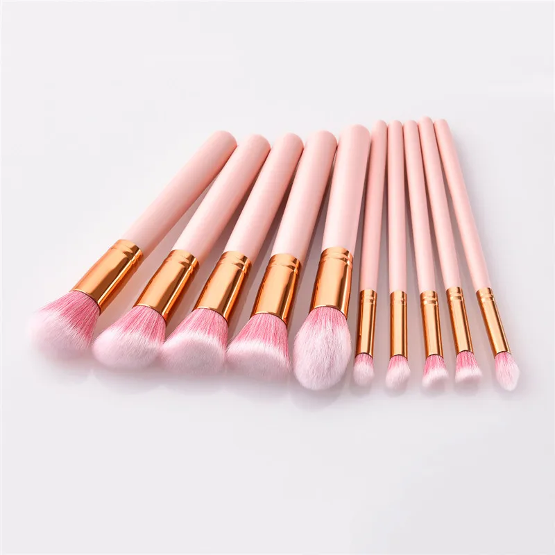 10Pcs Makeup Brushes Set Pink Gold Handle Women Foundation Lip Eye Liner maquiagem Make up Brushes Beauty Tools Kit
10Pcs Makeup Brushes Set Pink Gold Handle Women Foundation Lip Eye Liner maquiagem Make up Brushes Beauty Tools Kit
