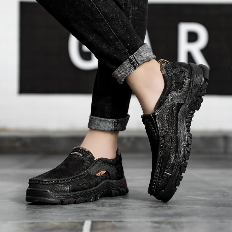Genuine Leather Loafers shoes Men Moccasin Slip On Sneakers Flats Causal Men Shoes outdoor Adult Male Footwear Boat Shoes L5
Genuine Leather Loafers shoes Men Moccasin Slip On Sneakers Flats Causal Men Shoes outdoor Adult Male Footwear Boat Shoes L5