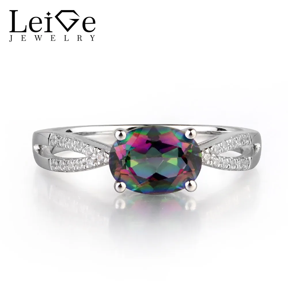 Leige Jewelry Real Natural Mystic Topaz Rainbow Colorful Gemstone Oval Cut Prong Setting Classic Rings For Woman 925 Silver
Leige Jewelry Real Natural Mystic Topaz Rainbow Colorful Gemstone Oval Cut Prong Setting Classic Rings For Woman 925 Silver