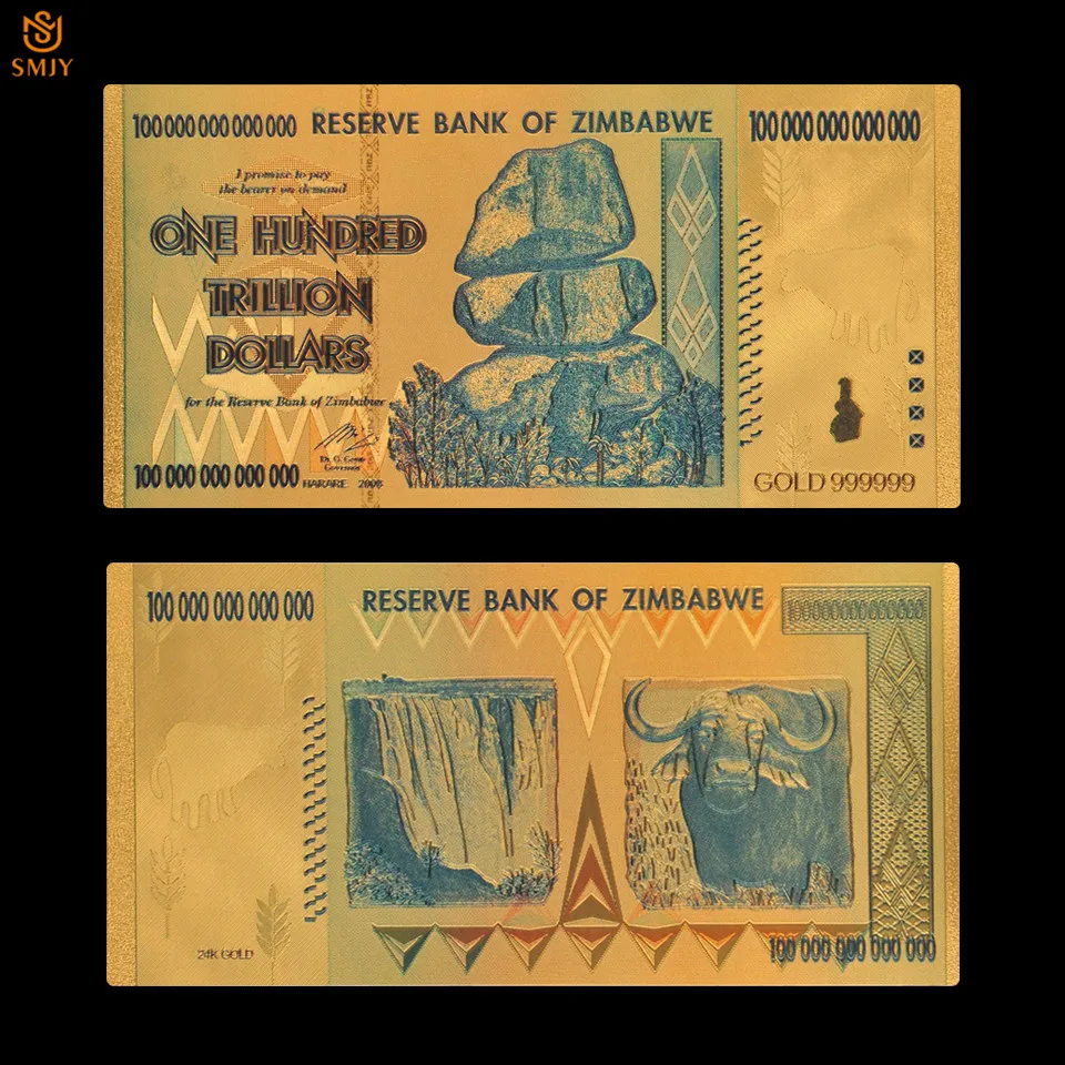 Classic Gold Banknote Products Zimbabwe 100 Trillion Gold Plated Colored Money Collection Business Gifts
Classic Gold Banknote Products Zimbabwe 100 Trillion Gold Plated Colored Money Collection Business Gifts
