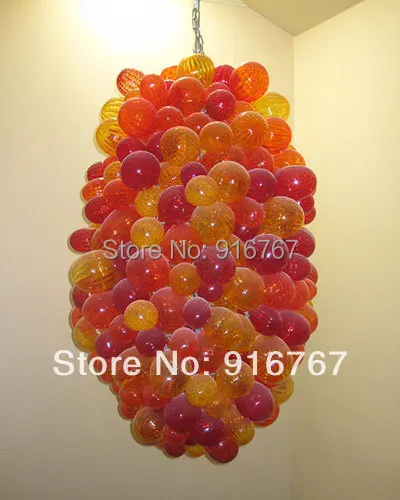 Free Shipping Most Popular Style Glass Ball Design Contemporary Chandelier