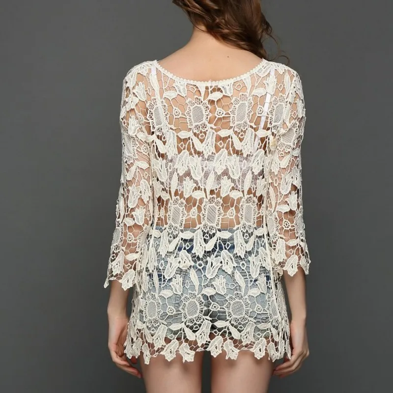 New Sexy Swimsuit Cover Up Lace Beachwear Womens Tunic White Sarong Summer 2021 Floral Beach Tunic Hollow Out Plaj Elbiseleri
New Sexy Swimsuit Cover Up Lace Beachwear Womens Tunic White Sarong Summer 2021 Floral Beach Tunic Hollow Out Plaj Elbiseleri