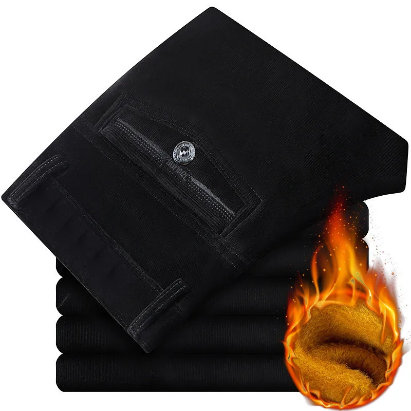 Winter Men's Corduroy pants Plus Velvet Thick Section High waist Loose Stretch Corduroy Casual pants Warm Men's trousers
Winter Men's Corduroy pants Plus Velvet Thick Section High waist Loose Stretch Corduroy Casual pants Warm Men's trousers