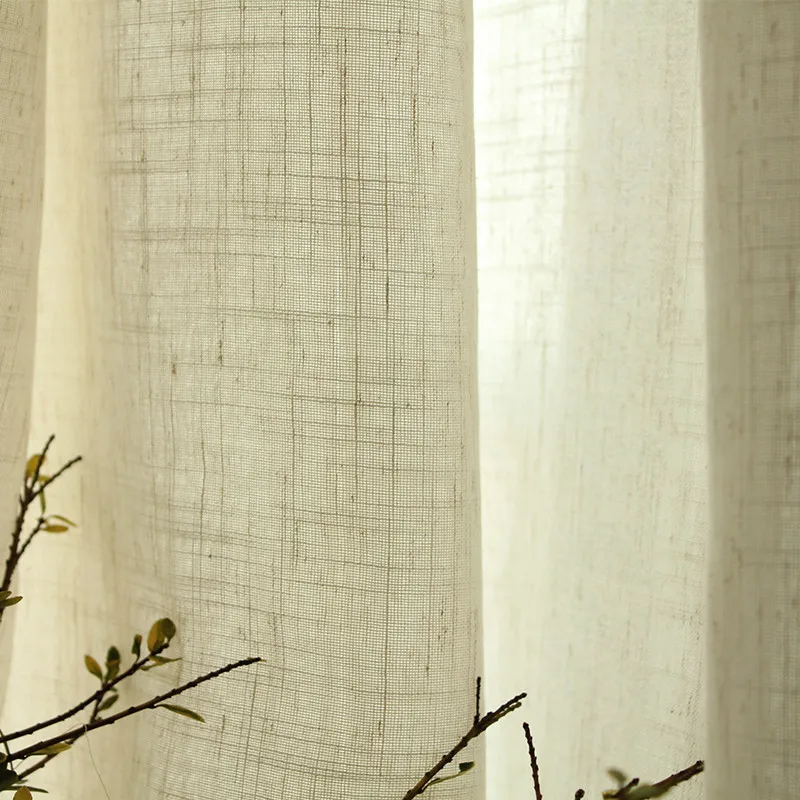 Modren Solid Color Thick Linen Window Curtains for bedroom Rustic Gauze Sheer For Living Room kitchen Tulle Curtain Drapes A-588
Modren Solid Color Thick Linen Window Curtains for bedroom Rustic Gauze Sheer For Living Room kitchen Tulle Curtain Drapes A-588